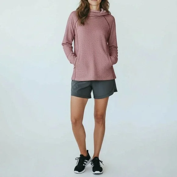 Patagonia Women's Large Base Layer Active Hoodie Herringbone Gorpcore Thumbholes - Picture 2 of 16